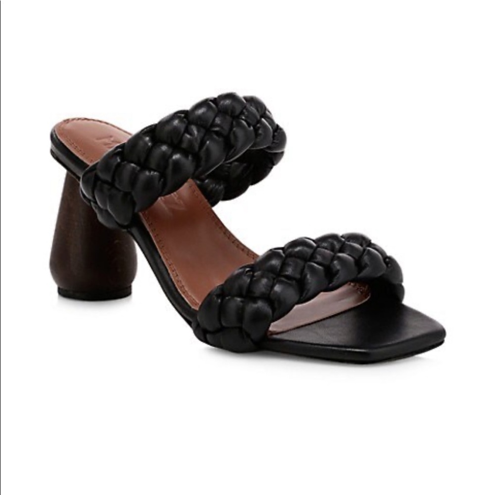 Souliers Martinez Mitjorn Woven Leather Mules